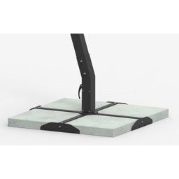 Ombrelone Std Lateral Plus 3.0x3.0 Alumínio 02.0.062 Cor: Preto - 4