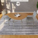 Ver imagem 1 de Mesa para Sala de Jantar Orgânica 120cm Barcelona Marrom/Acácia Mel