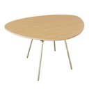 Ver imagem 6 de Mesa para Sala de Jantar Orgânica 120cm Barcelona Marrom/Acácia Mel