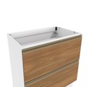 Ver imagem 6 de Balcão 2 Gavetas Kappesberg Celeste 100% Mdf Branco/nogueira 80cm