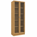 Ver imagem 2 de Cristaleira 2 Portas de Vidro 4 Prateleiras CR6003 Amêndoa - Tecnomobili