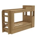 Ver imagem 4 de Treliche com Cama Auxiliar Adulto Junevil Baú Superior com Escadas Armário de 1 Porta Treliche Marro