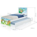 Ver imagem 3 de Cama Bicama Juvenil Adesivada Fazendinha com Colchões