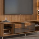 Ver imagem 6 de Estante para TV Home Theater 85" 100% MDF Vidro Reflecta LED 291cm Prateleiras Cristaleira Canella
