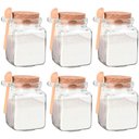 Ver imagem 1 de Jogo de Potes Porta Tempero de Vidro com Colher 260ml 6 Peças - Hauskraft