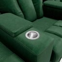 Ver imagem 7 de Poltrona do Papai Reclinável 3 Lugares Sala de Cinema Pequim Manual PU Verde G23 - Gran Belo
