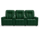 Ver imagem 2 de Poltrona do Papai Reclinável 3 Lugares Sala de Cinema Pequim Manual PU Verde G23 - Gran Belo