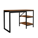 Ver imagem 3 de Home Office Slim Aço Mdp P/ Estudo Trabalho Canela Rustico