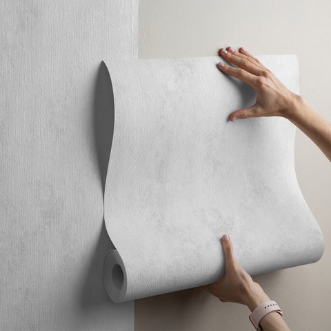 Papel de Parede Concreto Cimento Queimado Autocolante 0,40x3,00 Metros