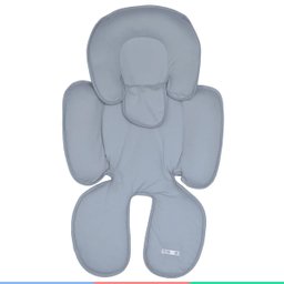 Acolchoado Bebê Infantil Almofada Apoio Redutora Confortável para Carrinho Cinza D'bella For Baby - 6