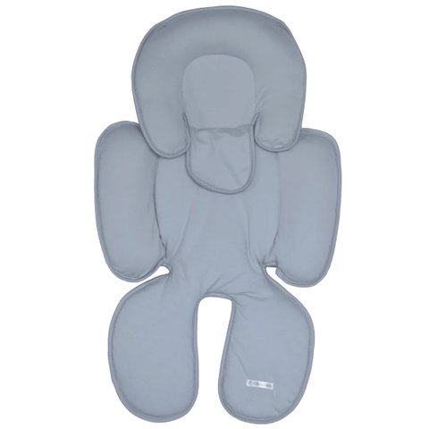 Acolchoado Bebê Infantil Almofada Apoio Redutora Confortável para Carrinho Cinza D'bella For Baby