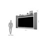 Rack Com Painel Para Sala ou Quarto e TV de Até 55" Com 2 Gavetas e 4 Nichos 1,60m Camaru com - 4