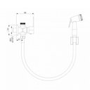 Ver imagem 2 de Ducha Higiênica com Derivação Dn15 Led Ônix Escovado - Perflex