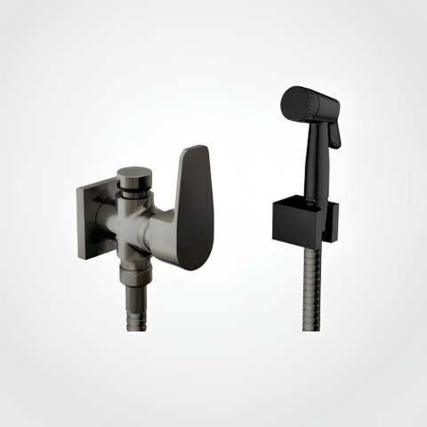 Ducha Higiênica com Derivação Dn15 Led Ônix Escovado - Perflex