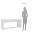 Ver imagem 4 de Mesa Escrivaninha Office Escritório 160x75,5 Branco 180469