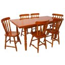 Ver imagem 1 de Conjunto Mesa de Jantar 160cm com 6 Cadeiras Multimóveis Cr50085 Mel Mel