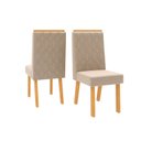 Ver imagem 2 de Cadeira Sara Conjunto com 2 Cadeiras e-com 2026 Marrom/Cedro/Veludo Creme