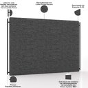 Ver imagem 3 de Cabeceira Cama Box King 195cm Estofada Goya P05 Linho Cinza Escuro - Lyam Decor