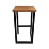 Bancada Gourmet 150cm com 3 Banquetas Industriais Bistrô Premium Base Preta - 4