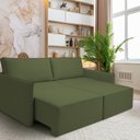 Ver imagem 1 de Sofá para Sala de Estar Retrátil 198cm x 85cm Tecido Safira 08 Paris