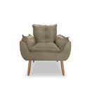Ver imagem 3 de Kit Decorativo Poltrona Opala + Puff Opala Suede - Estofados Carolina