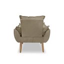 Ver imagem 5 de Kit Decorativo Poltrona Opala + Puff Opala Suede - Estofados Carolina