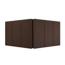 Ver imagem 5 de Cabeceira Casal Lisa Suede Espuma Premium Modulada Estofada Quarto Cama - Marrom