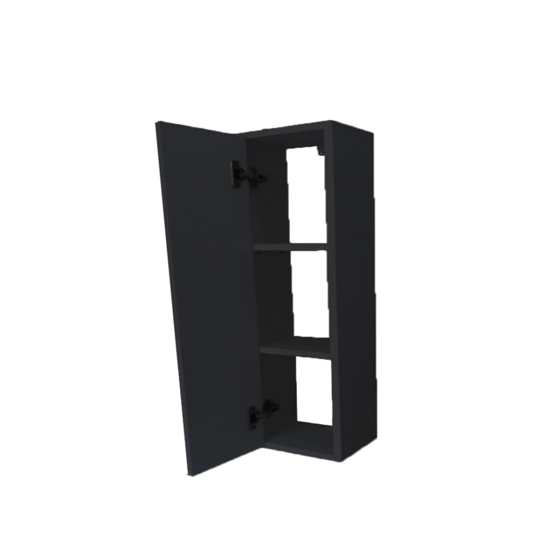 Armario Nicho Toalheiro 60cm Preto em Mdf - 2