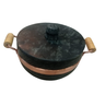 Panela Alças Cobre e Madeira Número 6 em Pedra Sabão-curada - 1