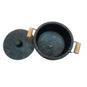 Ver imagem 3 de Panela Alças Cobre e Madeira Número 6 em Pedra Sabão-curada