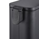 Ver imagem 6 de Lixeira para Banheiro e Cozinha Retangular Preto Aço Carbono Frame 5 Litros - Brinox