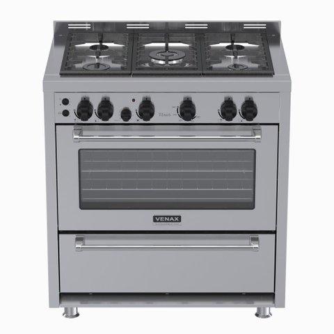 Fogao 5 Bocas Venax Temis Inox Gas Glp 220 V
