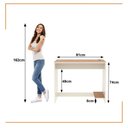 Ver imagem 5 de Conjunto de Escritório 3 Peças Noruega Office Mesa Armário e Aparador - Via Nossa - Off White e
