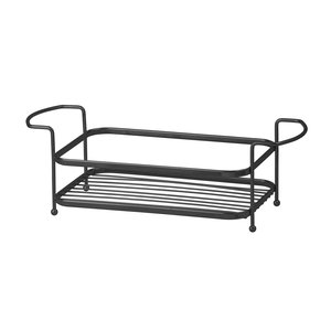 Porta Temperos Condimentos Suporte Grande Aço Preto - Cód 08343