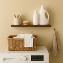 Ver imagem 3 de Prateleira Parede Marrom 50cm Quarto Sala Cozinha Escritório