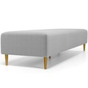 Ver imagem 2 de Puff Decorativo Bali W01 Pés Palito 170x60cm Bouclê Cinza - Lyam Decor