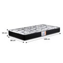Ver imagem 2 de Conjunto de Quarto Chiara 2 Portas MDP 195cm Branco Phoenix Baby com Cama e Colchão