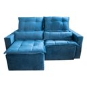 Ver imagem 1 de Sofá Retrátil Suzy Sala 2,30cm:AZUL