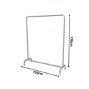Ver imagem 2 de Arara Desfile Simples Dobravel 1,20x1,70m Retro Branco