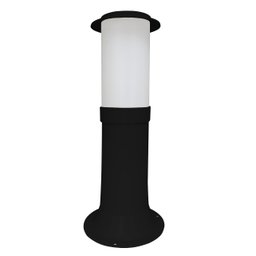 Poste Balizador Luminária Casa Sítio Jardim 35cm Preto - 1