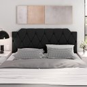 Ver imagem 4 de Cabeceira para Cama Box Casal 1,40m Estofada Preto - Modelo Kelly Sofisticado
