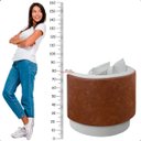 Ver imagem 5 de Kit 2 Poltrona Orgânica Maya Corino Nozes e Boucle Cru Redonda Decorativa - Arkell