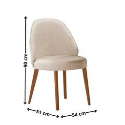 Mesa de Jantar 180cm X 80cm Madeira Tampo Laminado Orgânico com 6 Cadeiras Ester - 4