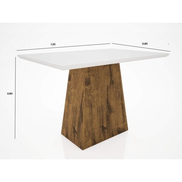 Conjunto Sala de Jantar Mesa Tampo de Vidro 6 Cadeiras Requinte Espresso Móveis - 4