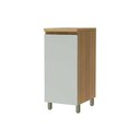 Ver imagem 1 de Gabinete de Cozinha Modulado Allure C/ 1 Porta 40cm Jequitiba/gris Fosco - Linea Brasil