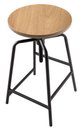 Ver imagem 1 de Banqueta Anacapri Assento Formica Freijo com Base Preta 73 Cm (alt) - 47059