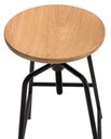 Ver imagem 2 de Banqueta Anacapri Assento Formica Freijo com Base Preta 73 Cm (alt) - 47059