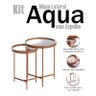 Kit Mesa Lateral Aqua com Espelho Cobre - Imcal - 3