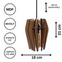 Ver imagem 3 de Luminária Teto tipo Pendente ROMA MDF - Completa
