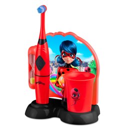 Kit escova dental eletr inf miraculos lady bug hc428 multilaser - 2